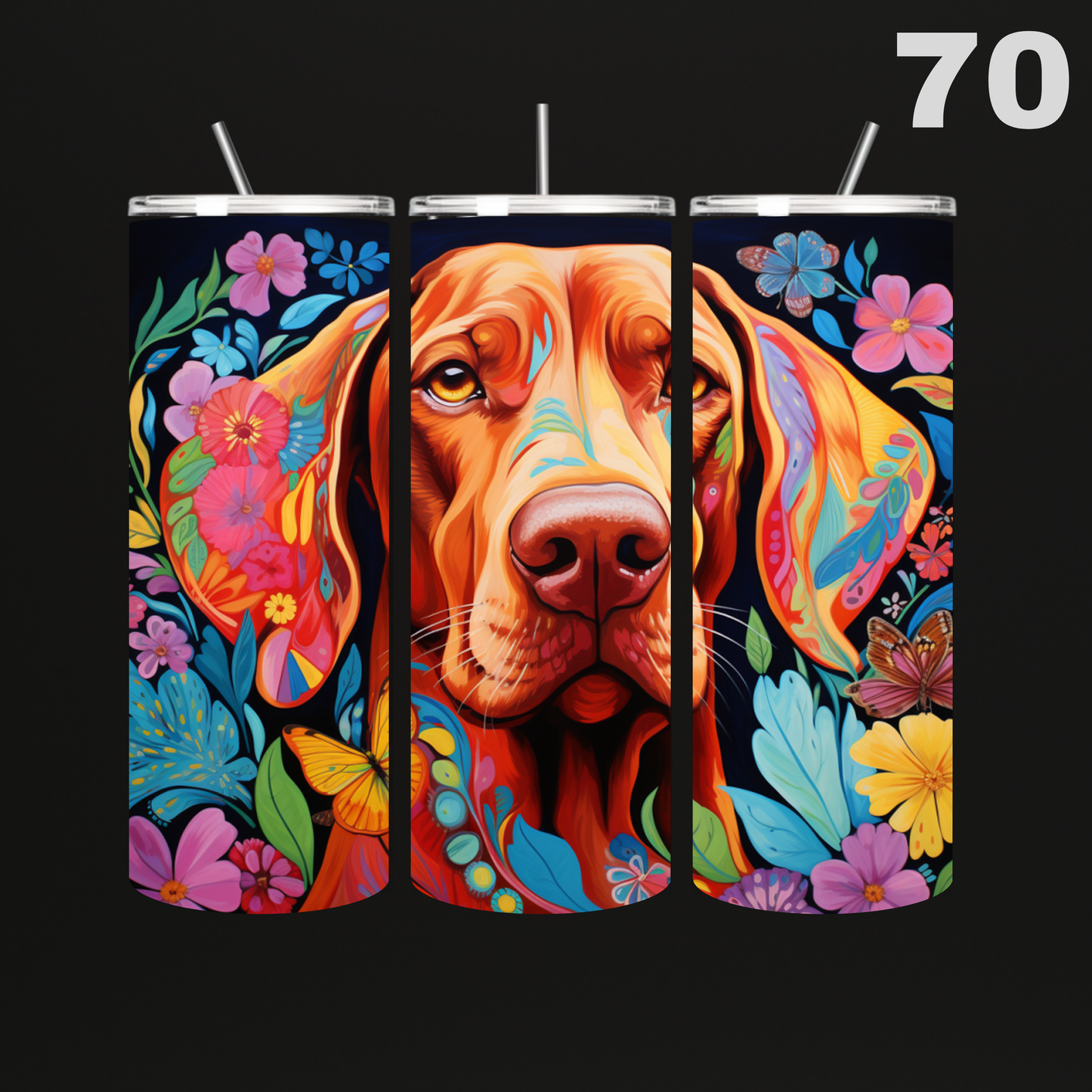 Tumbler Hond Aquarel