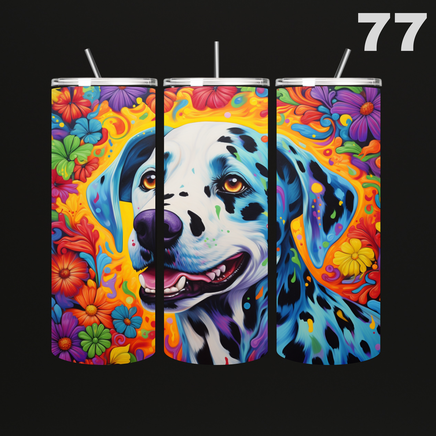 Tumbler Hond Aquarel