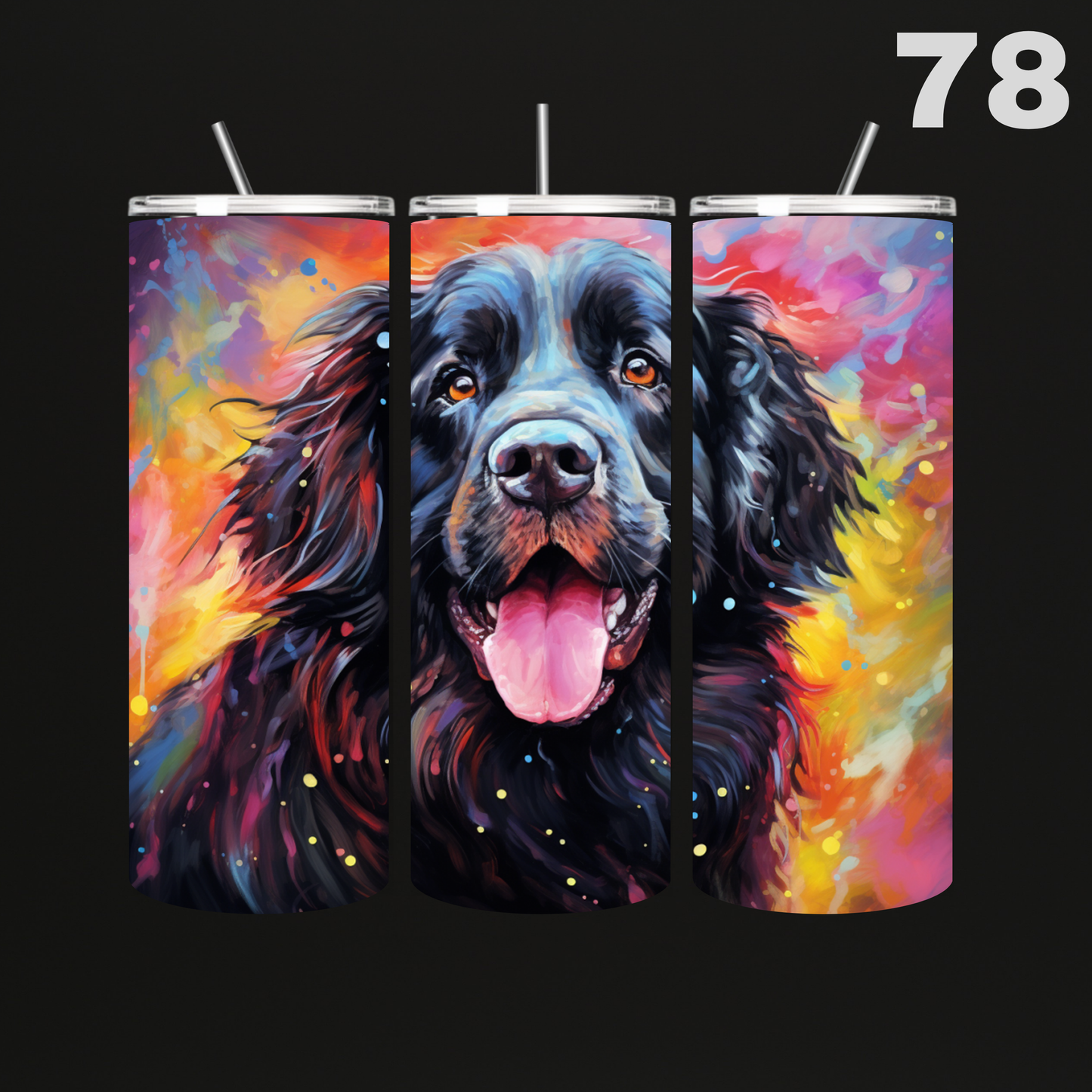 Tumbler Hond Aquarel