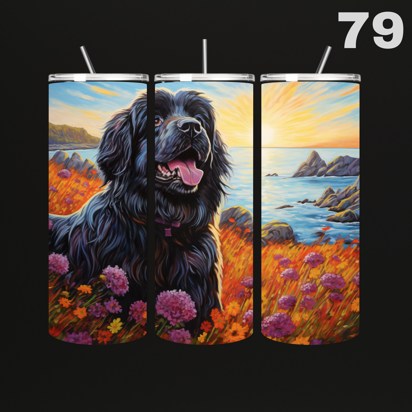 Tumbler Hond Aquarel