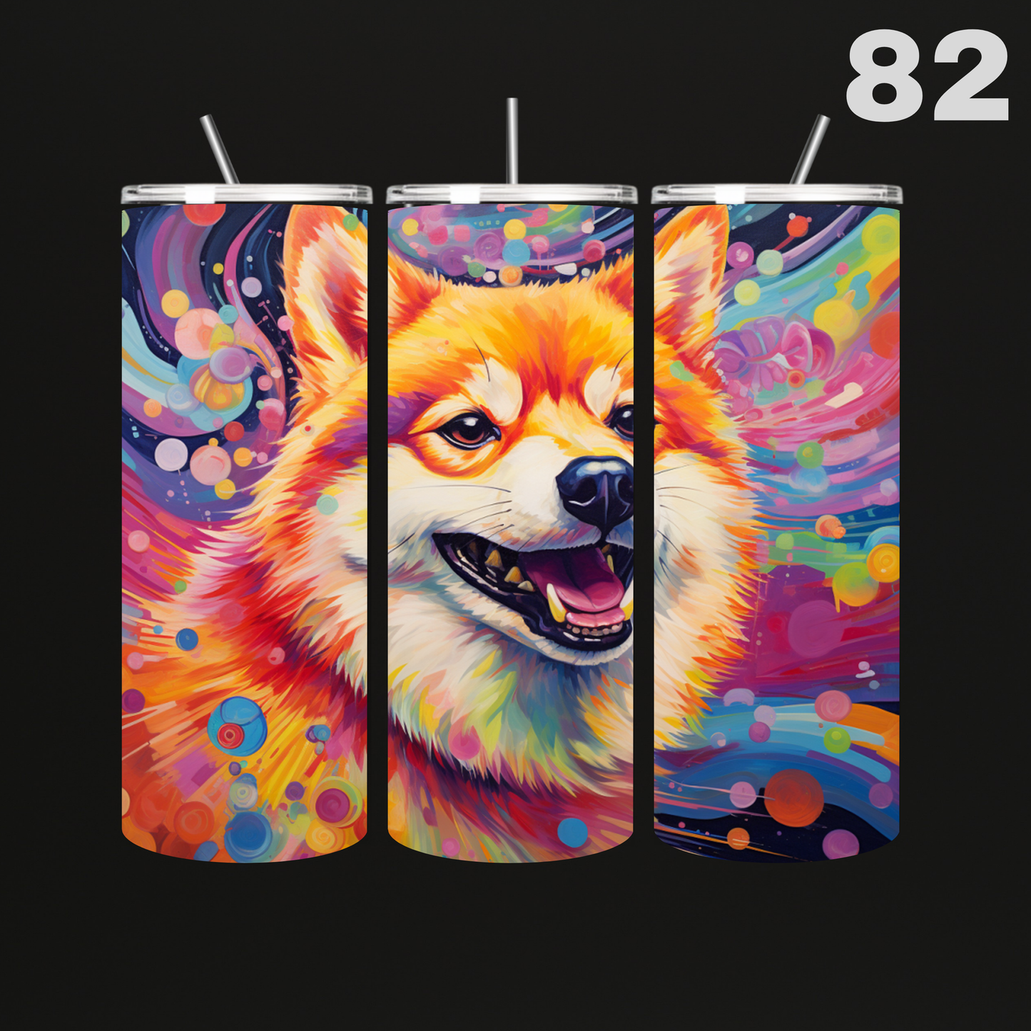 Tumbler Hond Aquarel