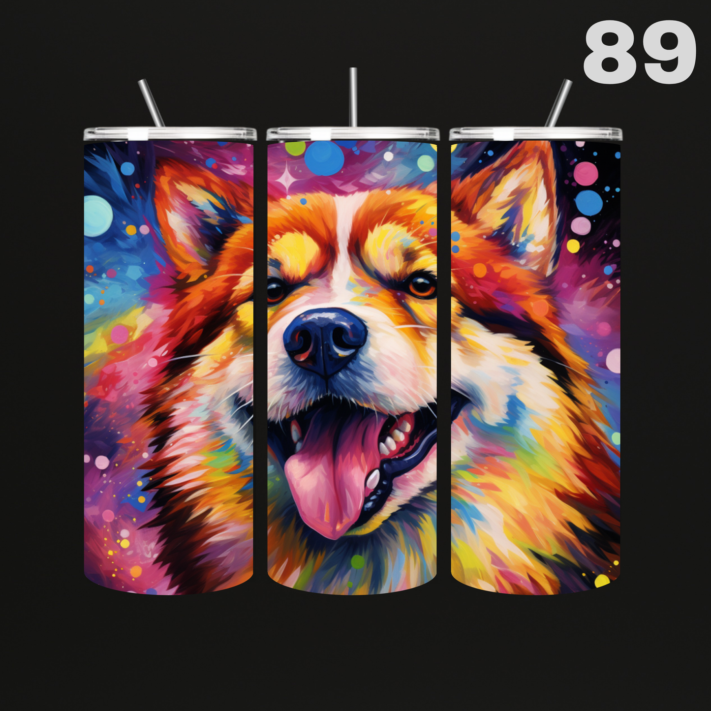 Tumbler Hond Aquarel