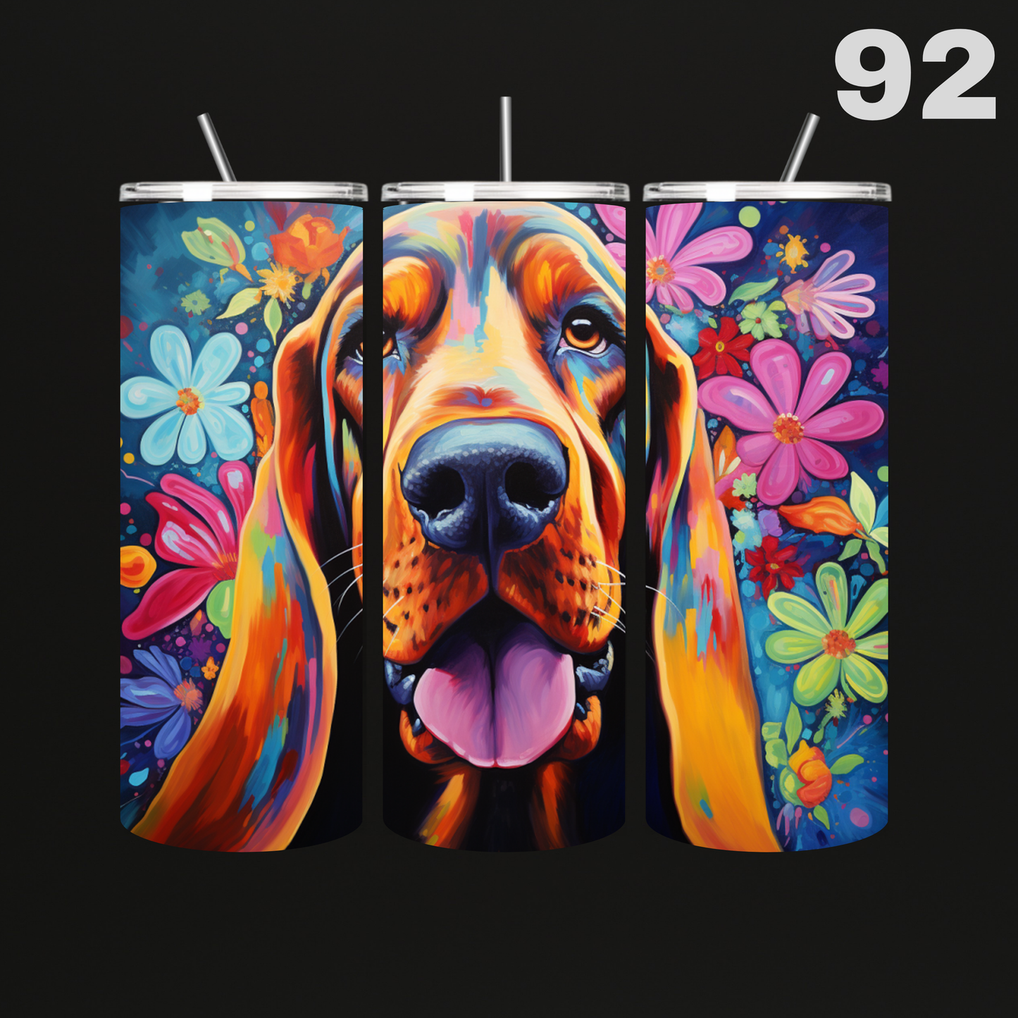 Tumbler Hond Aquarel