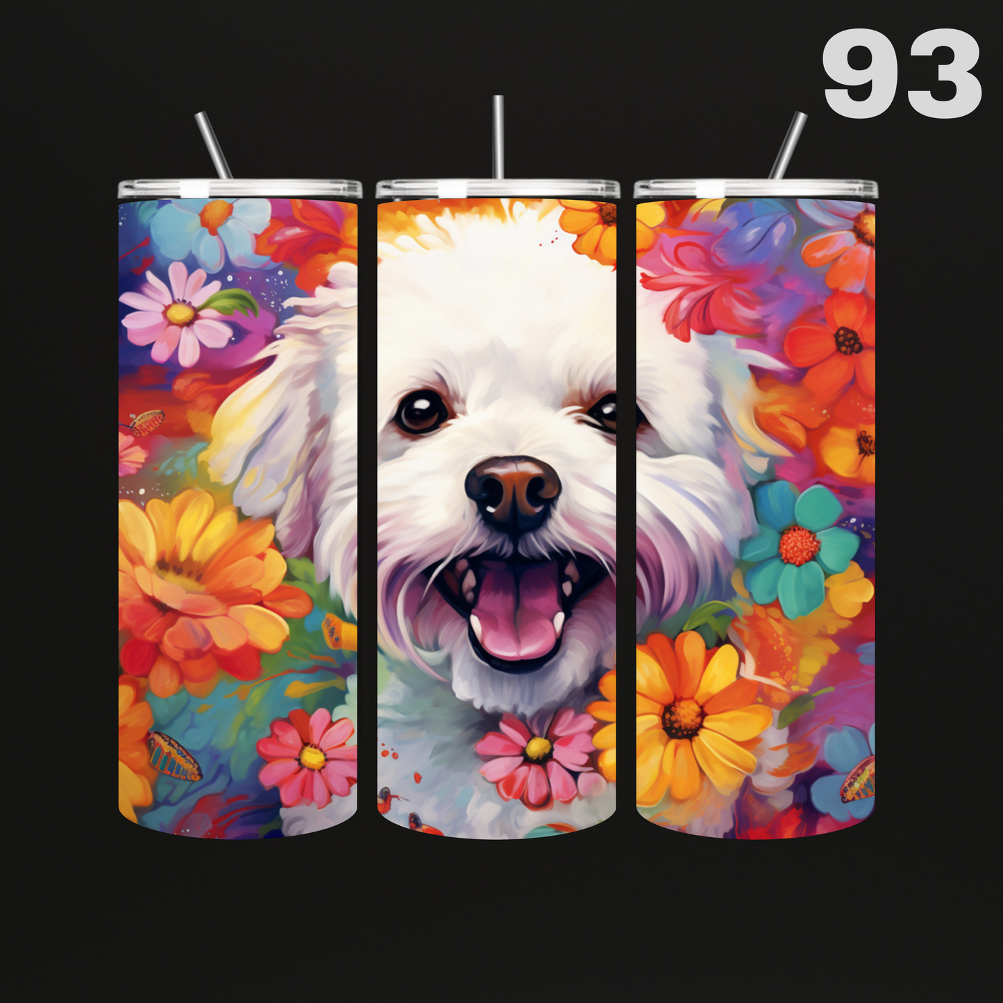 Tumbler Hond Aquarel