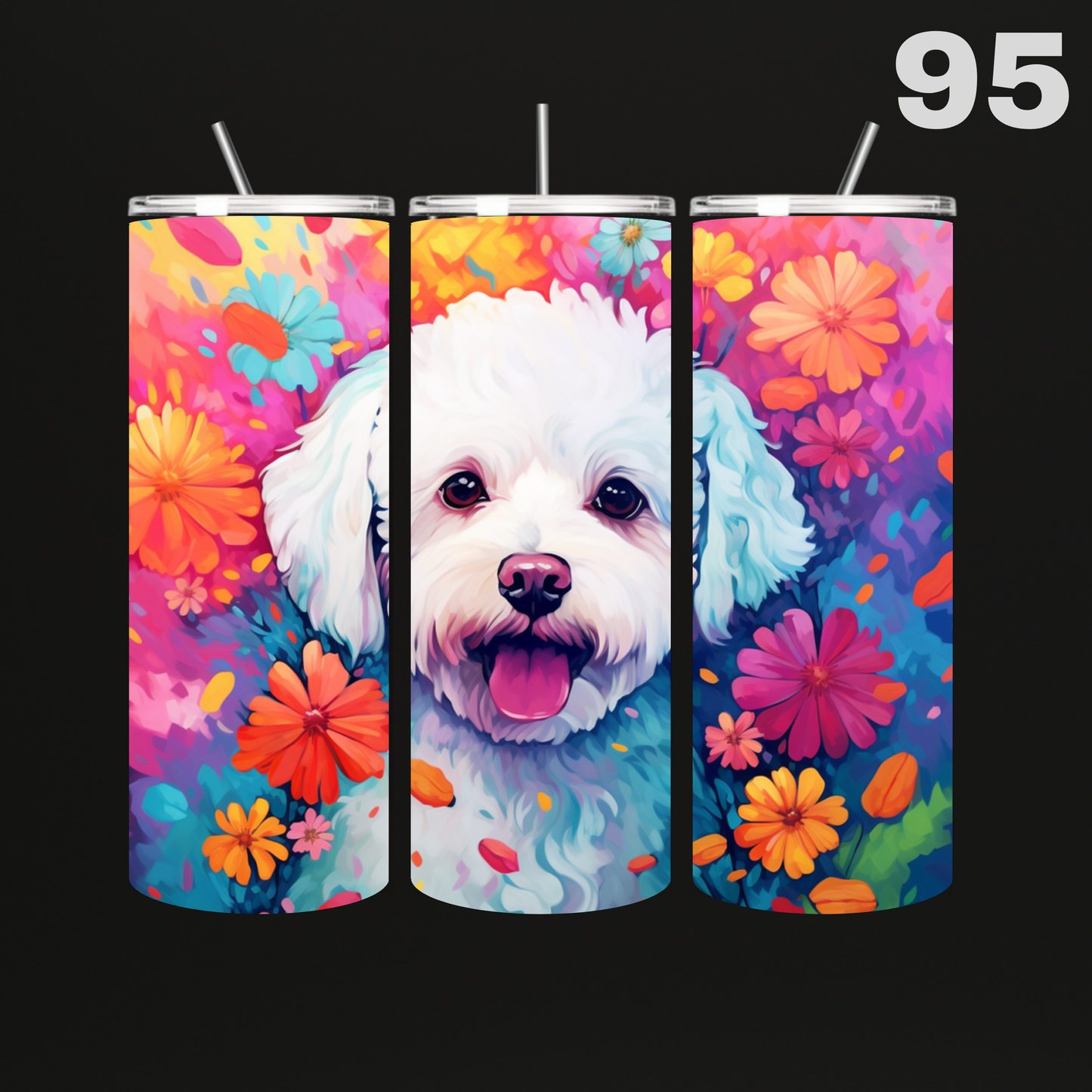 Tumbler Hond Aquarel