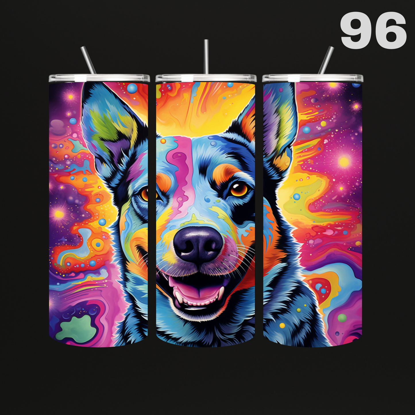 Tumbler Hond Aquarel