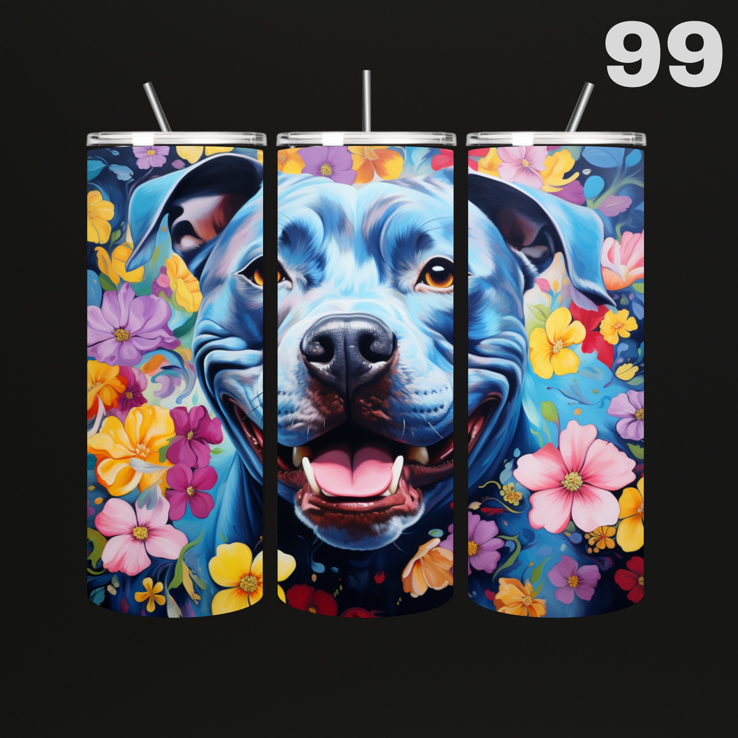 Tumbler Hond Aquarel