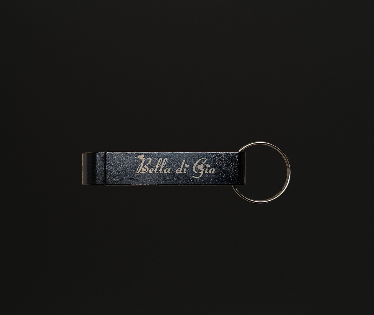 Bella di Gio Flesopener/sleutelhanger Zwart