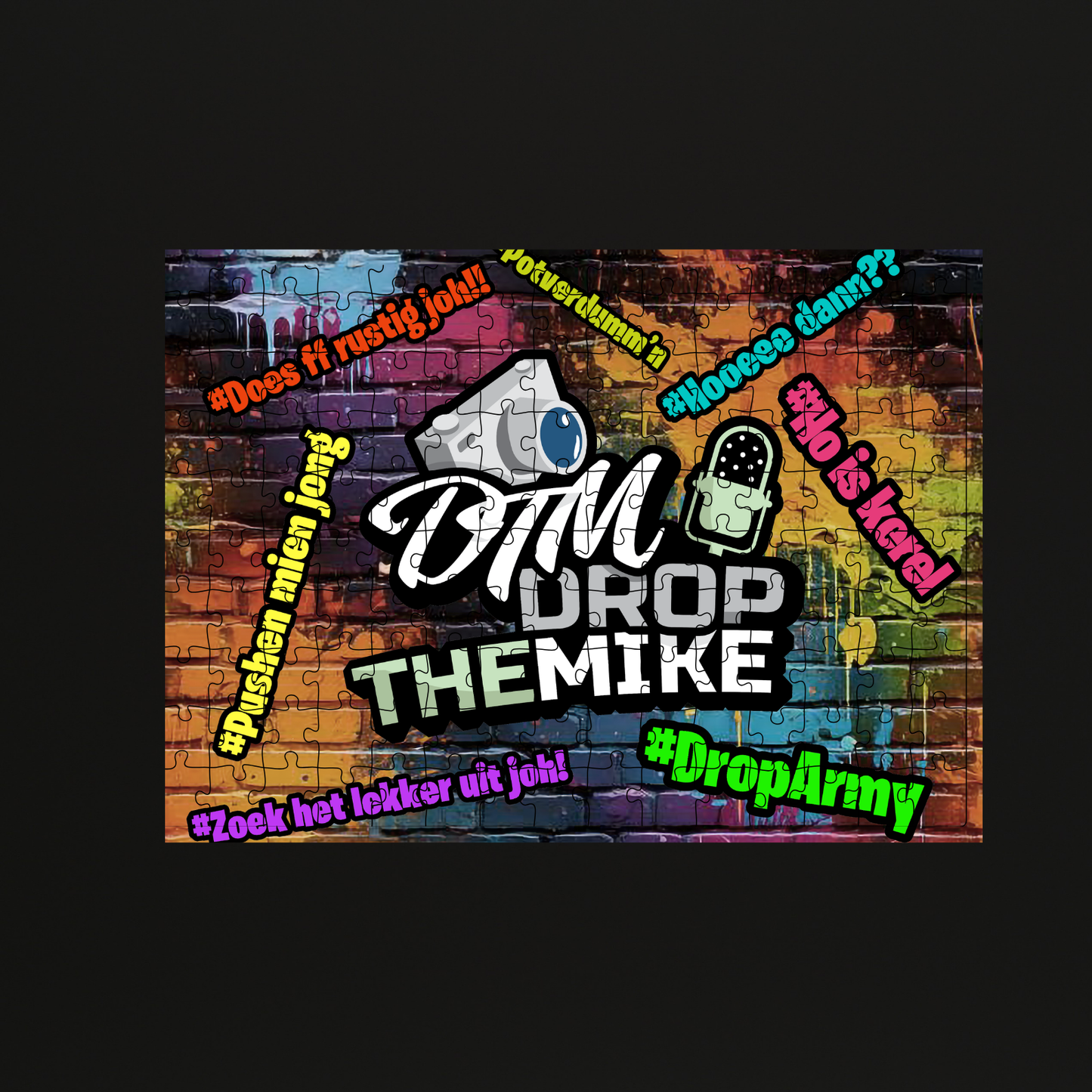 DropTheMike puzzel groot