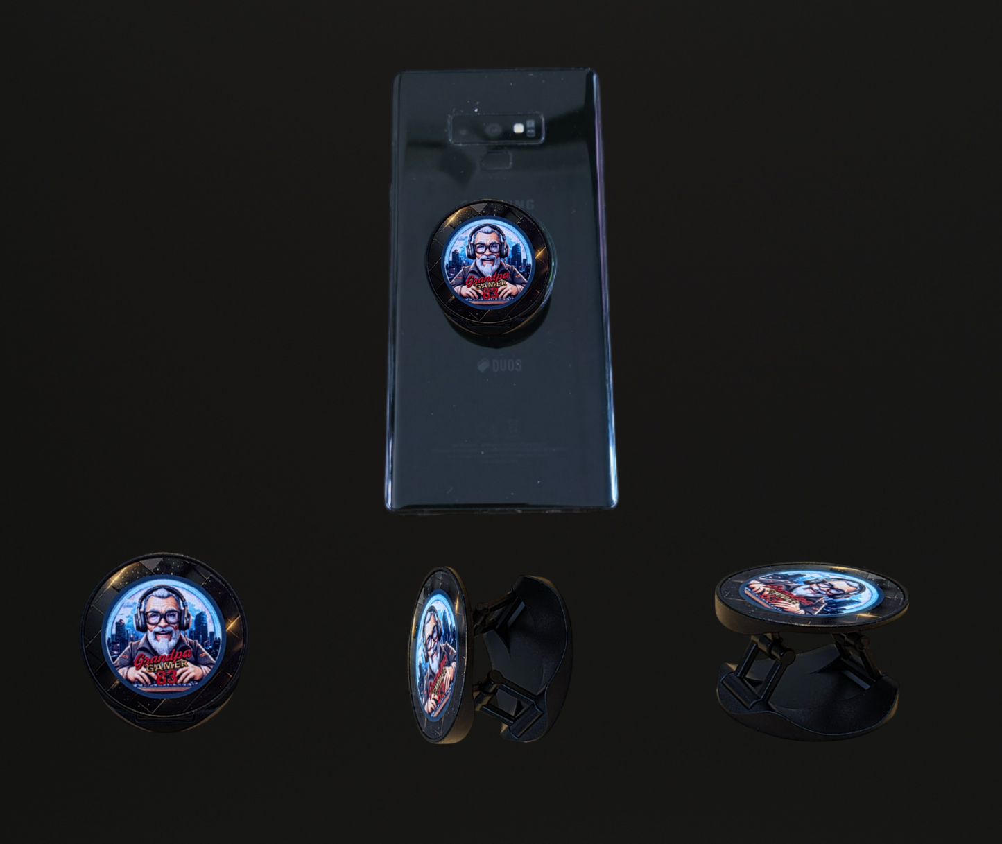 Grandpa Gamer83 Pop Up Telefoon Houder