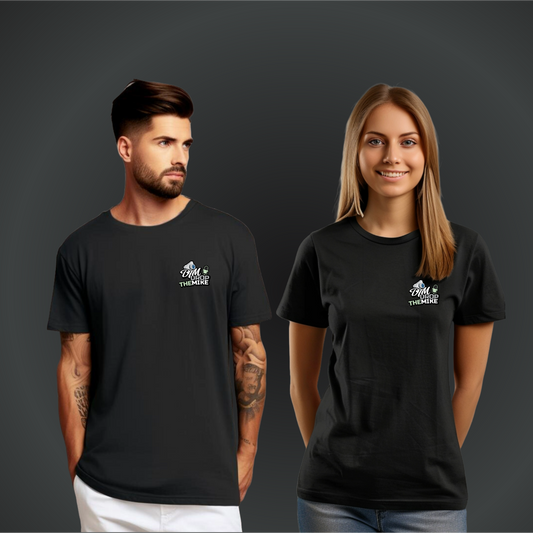 Drop The Mike - Super Premium T-shirt Uniek & Exclusief (Borst Logo)