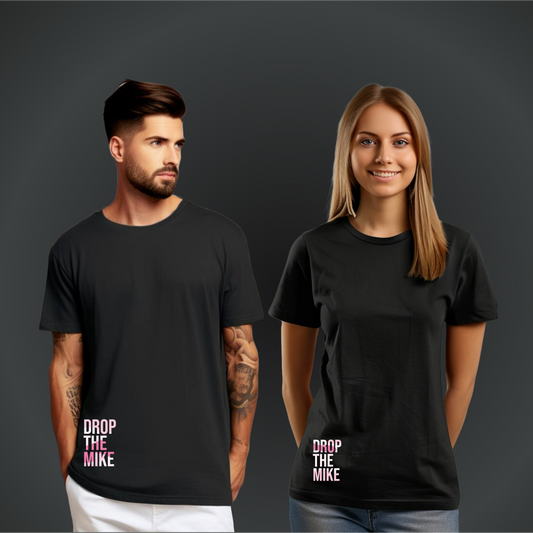 Drop The Mike - Super Premium T-shirt Uniek & Exclusief (Droparmy Broekzak)