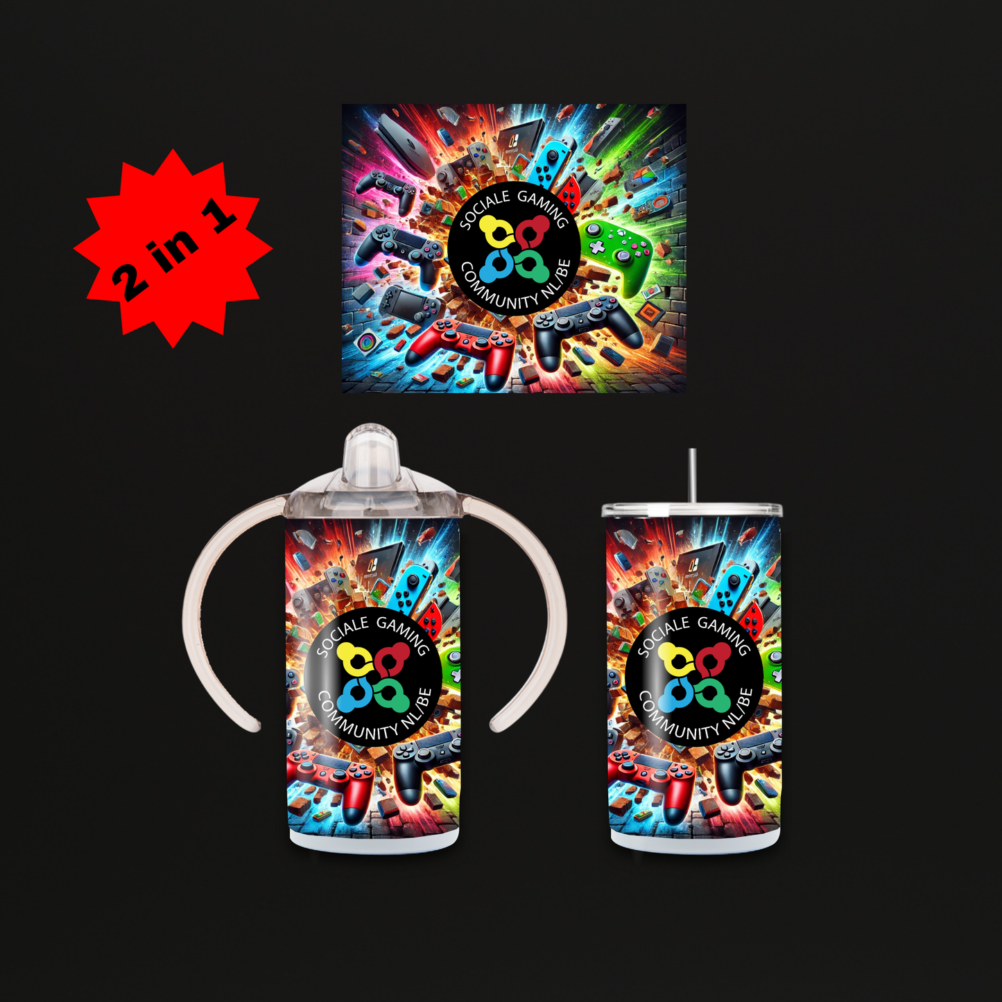 Sociale Gaming Comunity Mini Tumbler