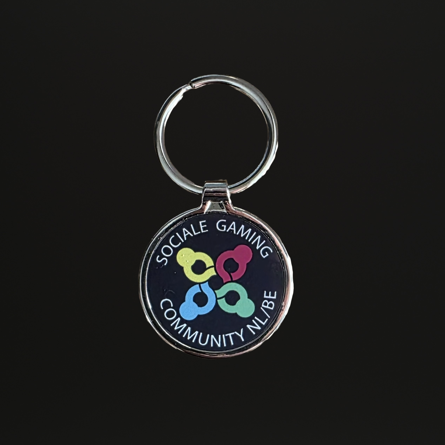 Sociale Gaming Community Sleutelhanger metaal