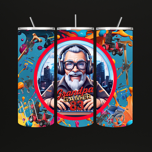 Grandpa Gamer83 Tumbler Evelyn
