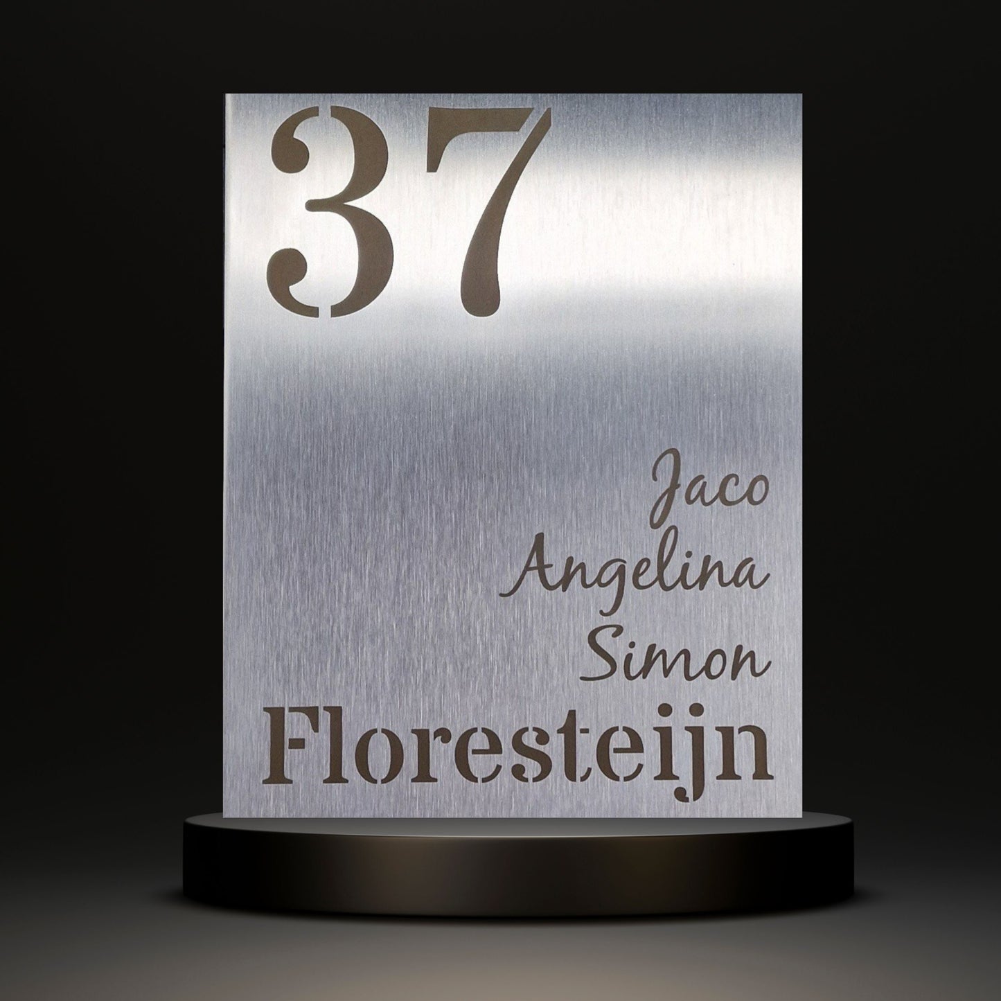 Naam & Huisnummer bord