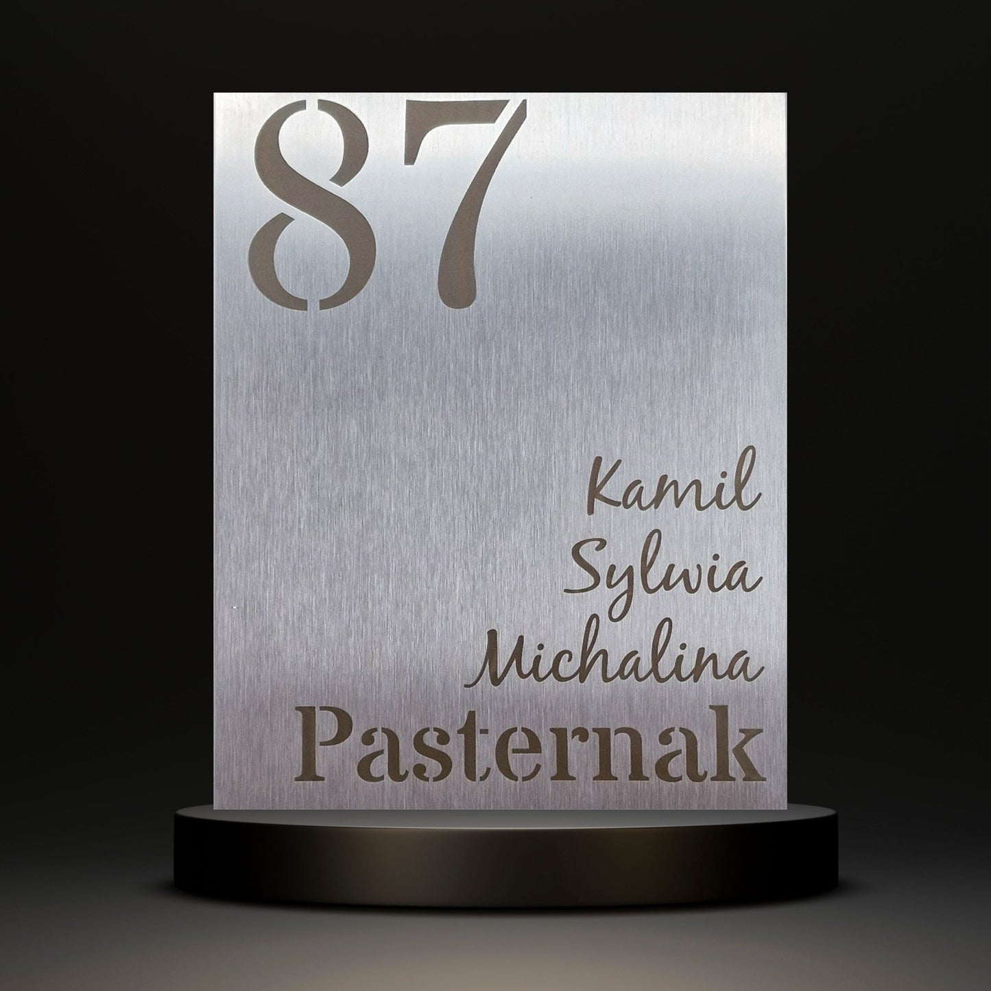 Naam & Huisnummer bord