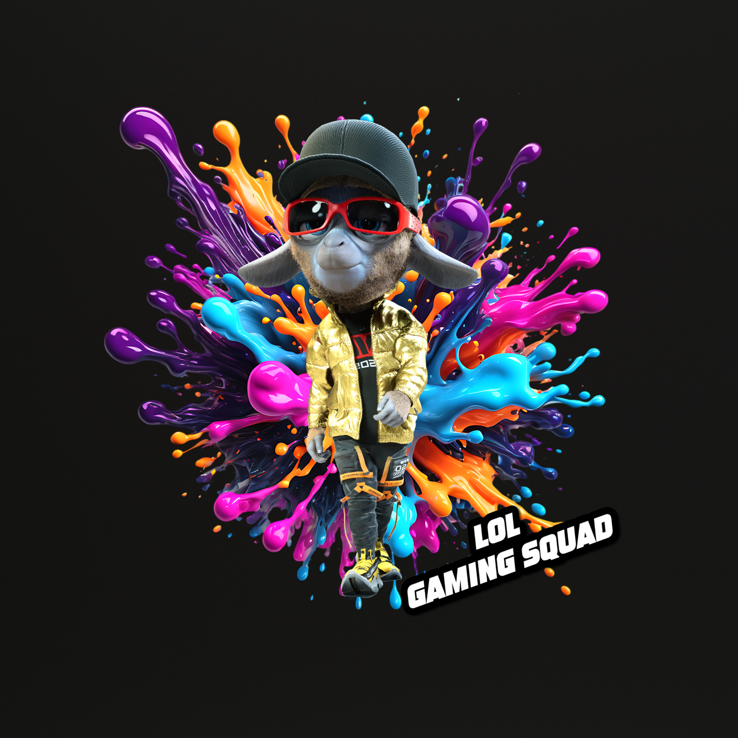 Pet LOL Gaming Squad Rood