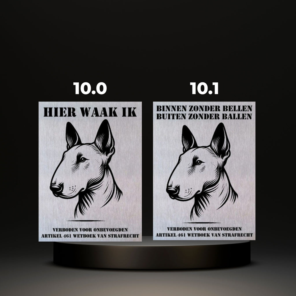 Waakbord Kant en klaar Bulldog & Bully & Boxer & Pittbull & Stafford