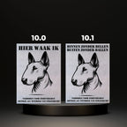 Waakbord Kant en klaar Bulldog & Bully & Boxer & Pittbull & Stafford
