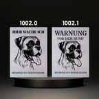 Warnshild fertiges design Bulldog & Bully & Boxer & Pittbull & Stafford