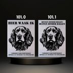 Waakbord Kant en klaar Eskimo & Spaniel & Fox & Basset