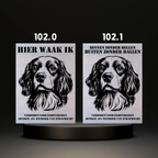 Waakbord Kant en klaar Eskimo & Spaniel & Fox & Basset