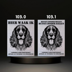 Waakbord Kant en klaar Eskimo & Spaniel & Fox & Basset
