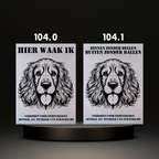 Waakbord Kant en klaar Eskimo & Spaniel & Fox & Basset