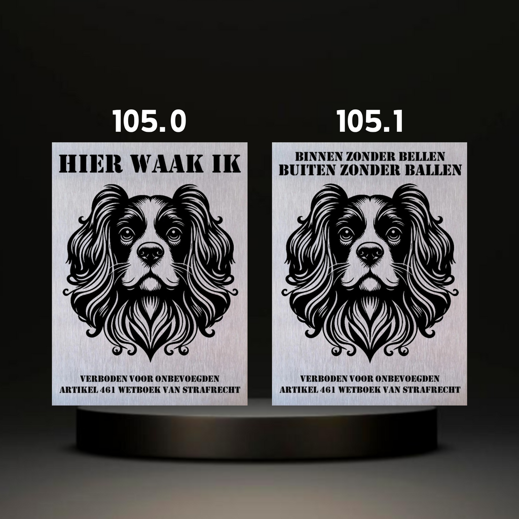 Waakbord Kant en klaar Eskimo & Spaniel & Fox & Basset