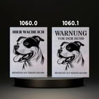 Warnshild fertiges design Bulldog & Bully & Boxer & Pittbull & Stafford