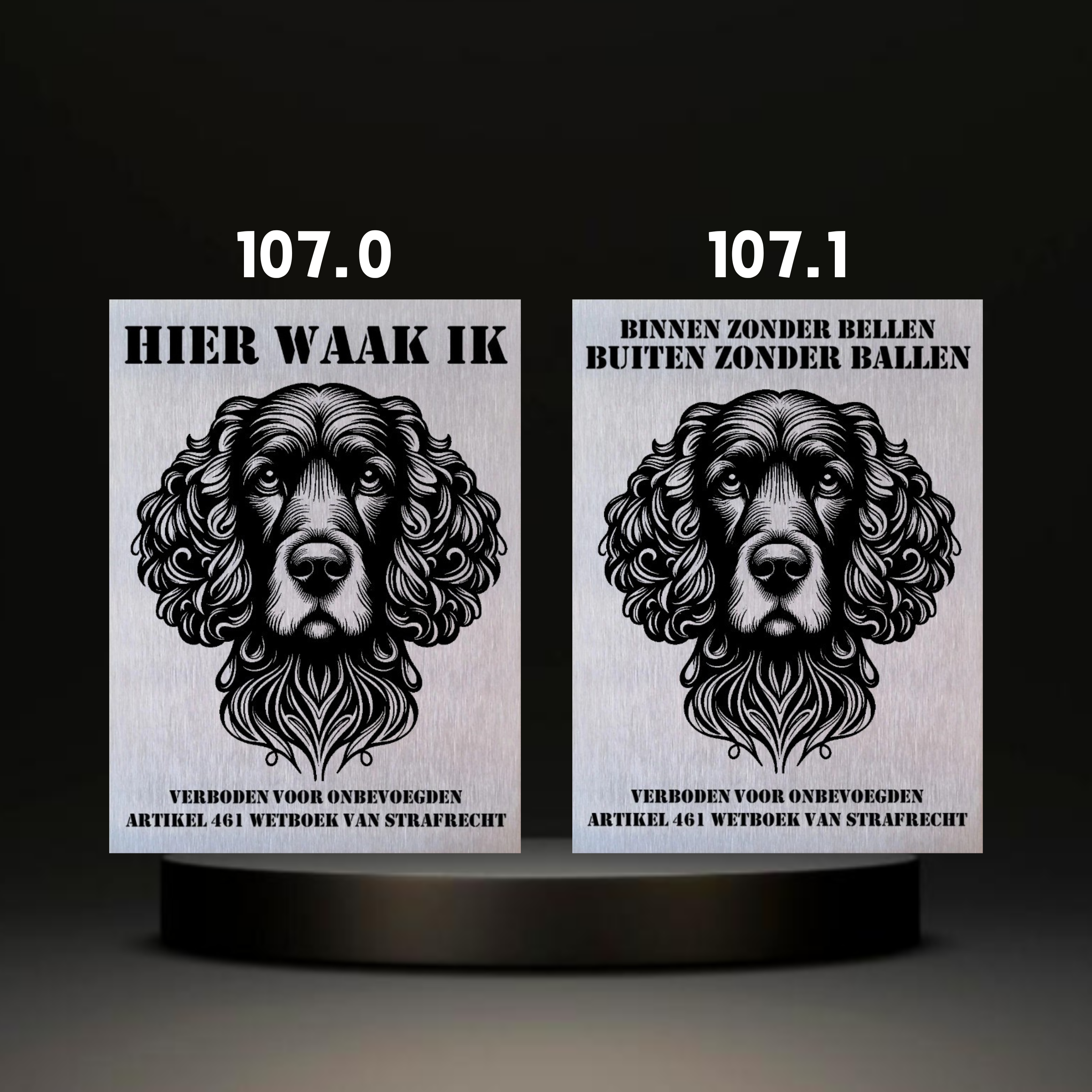 Waakbord Kant en klaar Eskimo & Spaniel & Fox & Basset