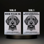 Waakbord Kant en klaar Eskimo & Spaniel & Fox & Basset