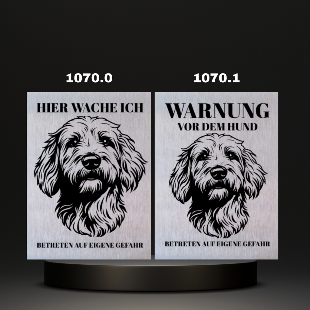 Warnshild Fertiges Design Doodle & Dalmatiner & Beagle & Leopard & Chowchow