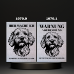 Warnshild Fertiges Design Doodle & Dalmatiner & Beagle & Leopard & Chowchow