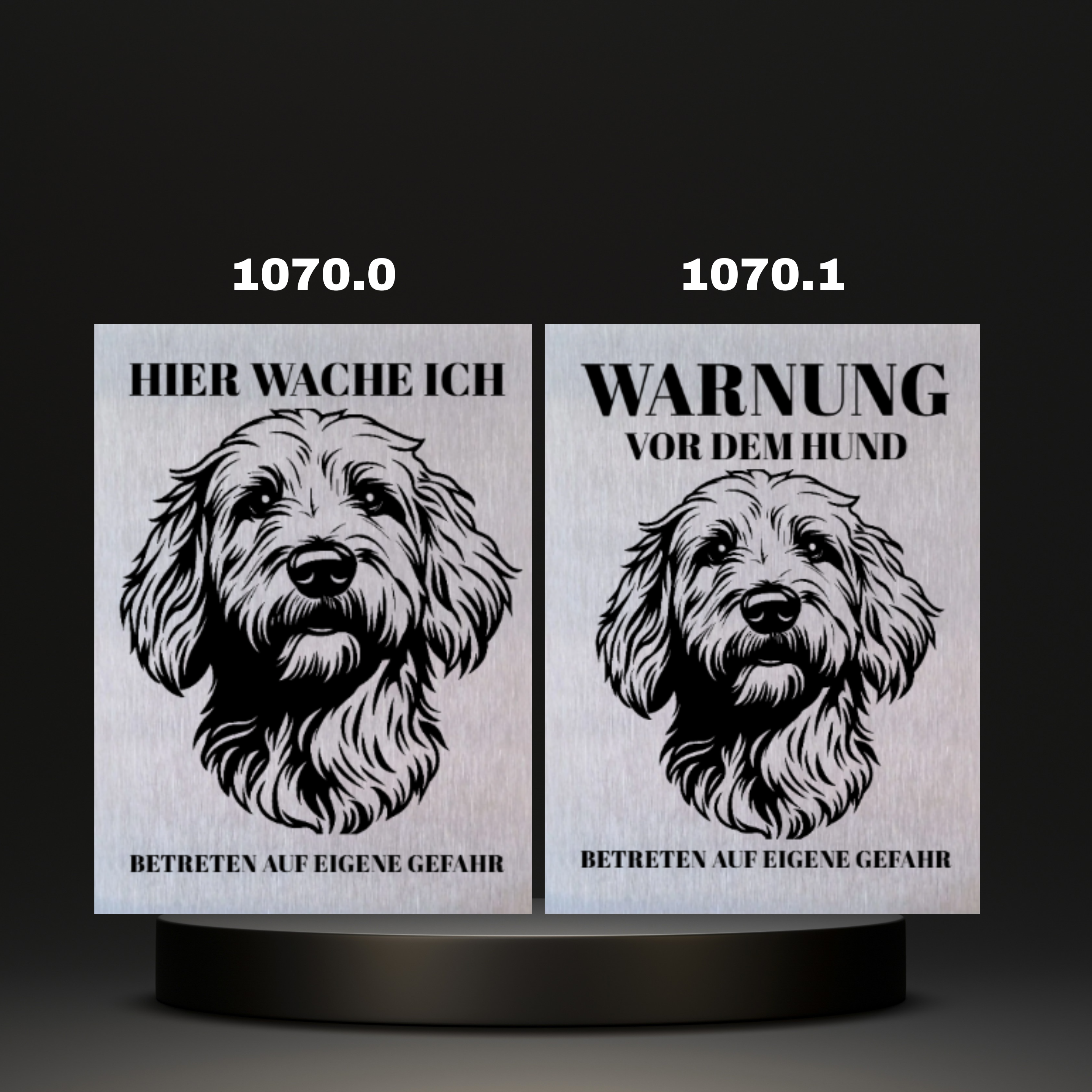 Warnshild Fertiges Design Doodle & Dalmatiner & Beagle & Leopard & Chowchow