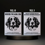 Waakbord Kant en klaar Eskimo & Spaniel & Fox & Basset