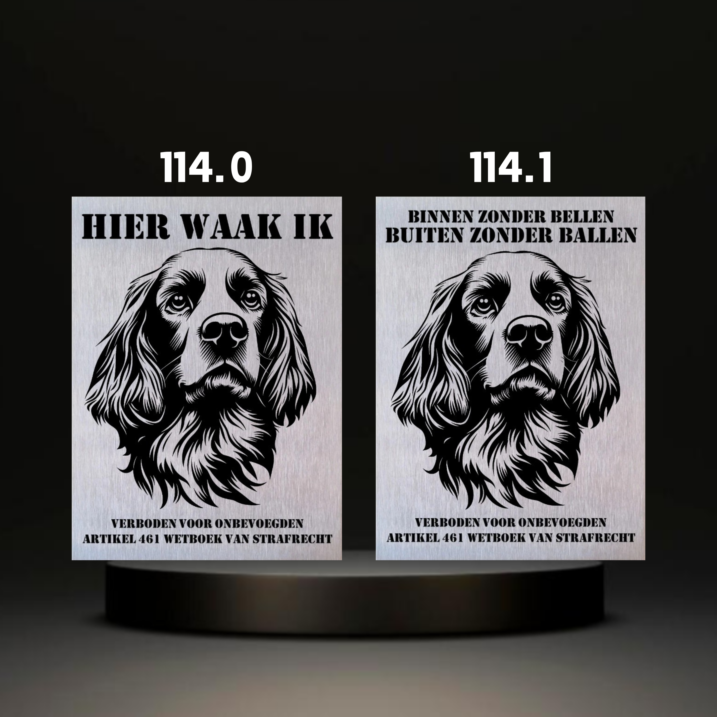 Waakbord Kant en klaar Eskimo & Spaniel & Fox & Basset