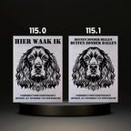 Waakbord Kant en klaar Eskimo & Spaniel & Fox & Basset