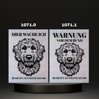 Warnshild Fertiges Design Doodle & Dalmatiner & Beagle & Leopard & Chowchow