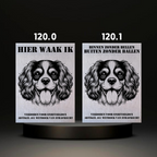 Waakbord Kant en klaar Eskimo & Spaniel & Fox & Basset