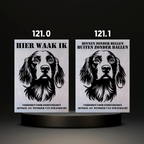 Waakbord Kant en klaar Eskimo & Spaniel & Fox & Basset