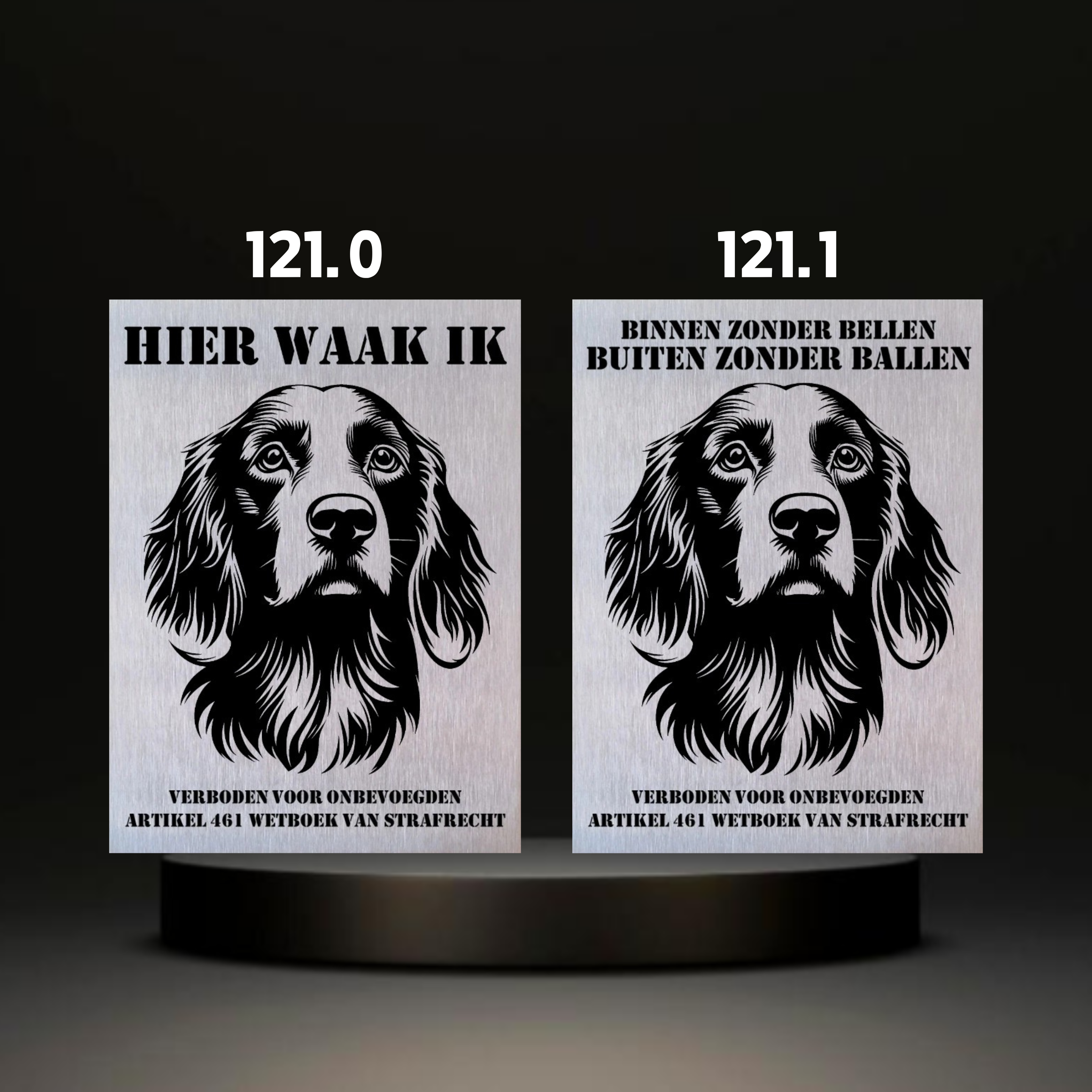 Waakbord Kant en klaar Eskimo & Spaniel & Fox & Basset