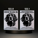 Waakbord Kant en klaar Eskimo & Spaniel & Fox & Basset