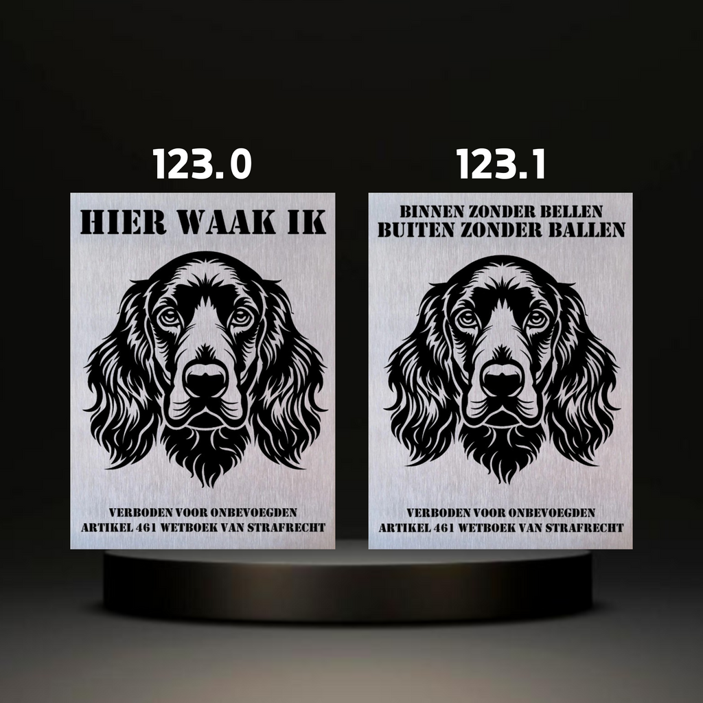 Waakbord Kant en klaar Eskimo & Spaniel & Fox & Basset