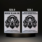 Waakbord Kant en klaar Eskimo & Spaniel & Fox & Basset
