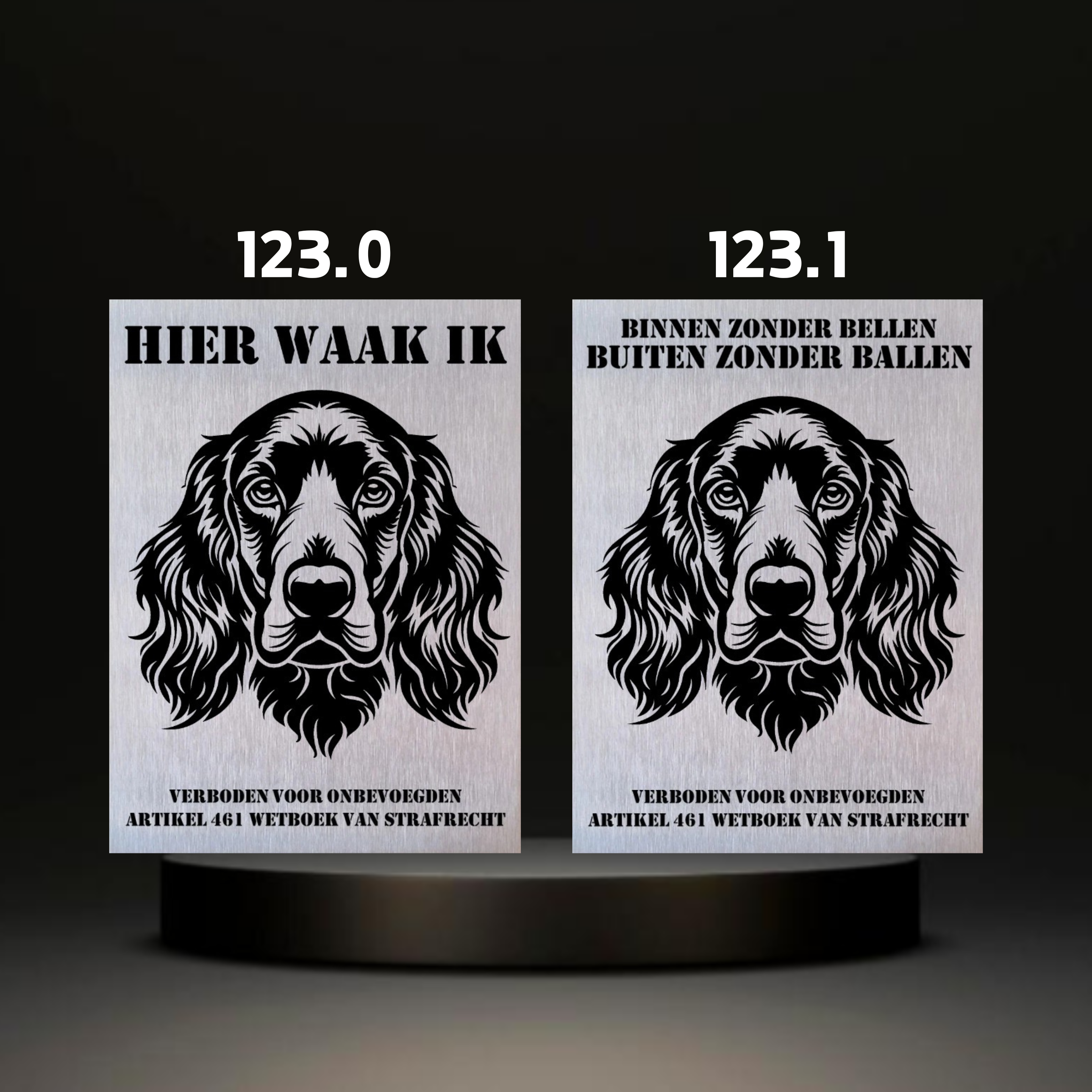 Waakbord Kant en klaar Eskimo & Spaniel & Fox & Basset