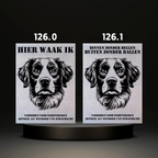 Waakbord Kant en klaar Eskimo & Spaniel & Fox & Basset