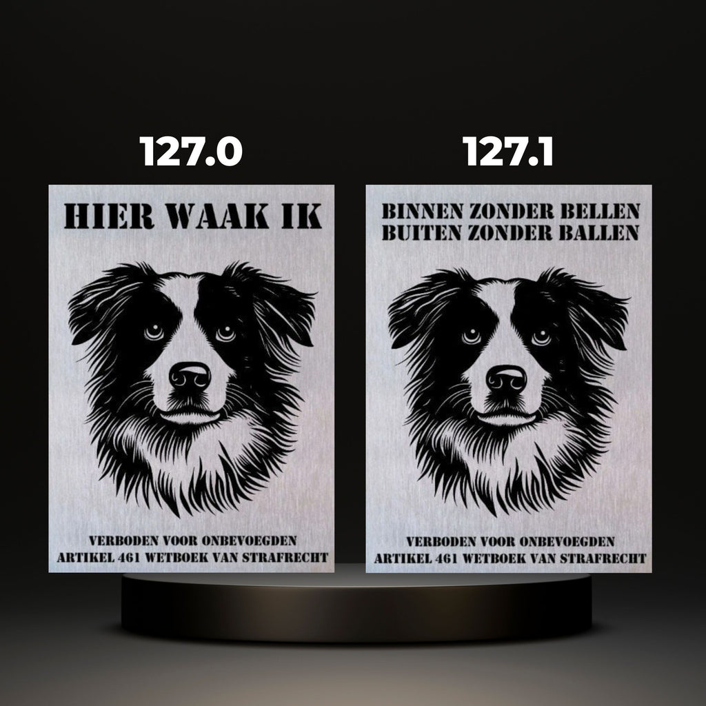 Waakbord Kant en klaar Herder & Collie