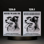 Waakbord Kant en klaar Herder & Collie